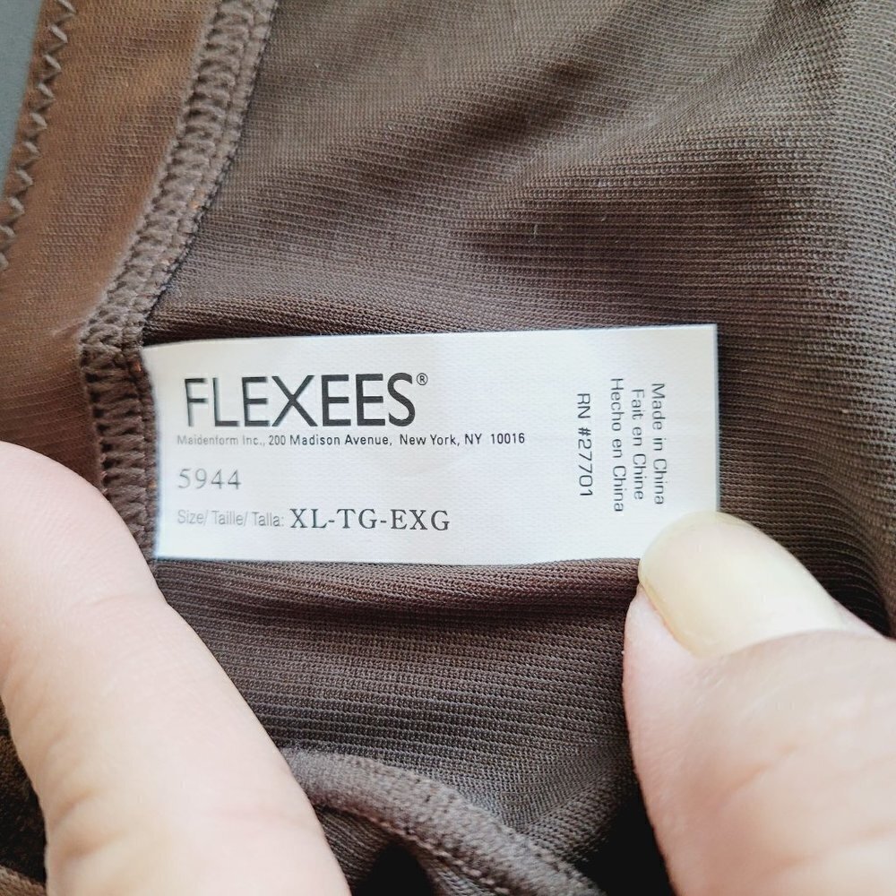 Vintage FLEXEES 5944 Everyday Slimming Weightless Power Panty XLg Brown Disc HTF - Picture 5 of 9